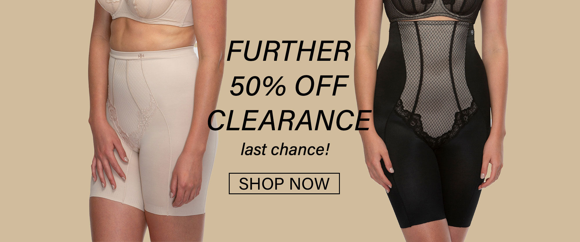 Sale! Further 50% Off Clearance Styles - Last Chance